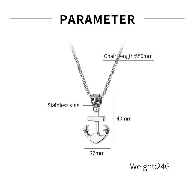 Men stainless steel necklace 2022-3-30-005